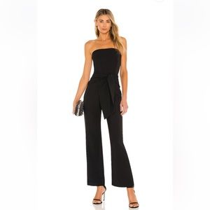 Revolve Jordan Tie Waist Jumpsuit in Black Size XS